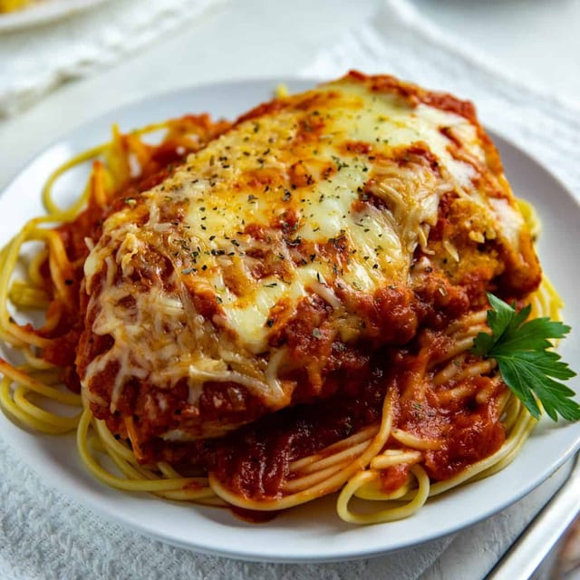 L - Chicken Parmesan.