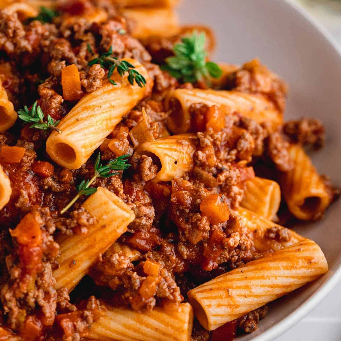 Pasta Bolognese.