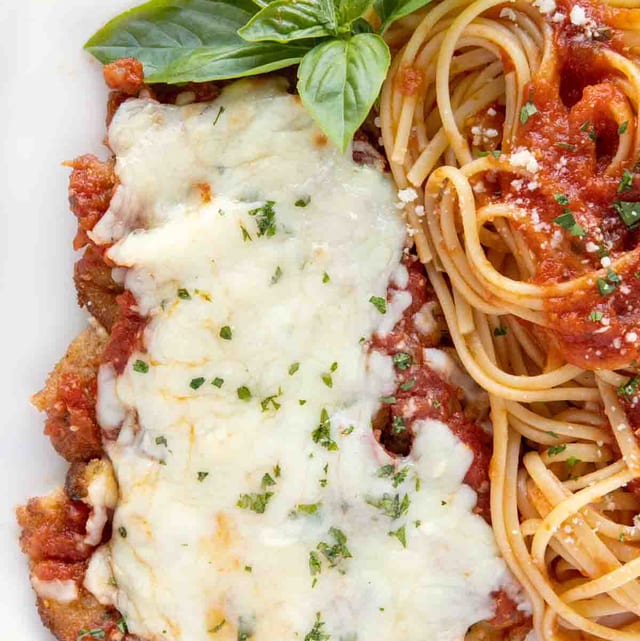Veal Parmigiana.