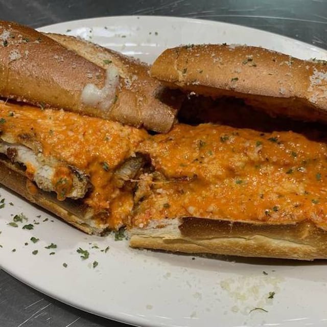 Drunken Chicken Parmesan Hero.