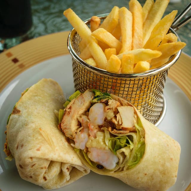 Chicken Caesar Wrap.