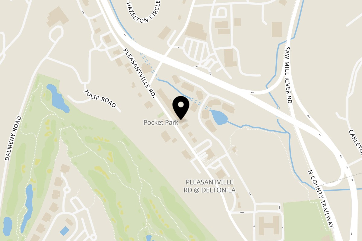 Map showing the location of Donato's Trattoria on 1147 Pleasantville Rd in Briarcliff Manor